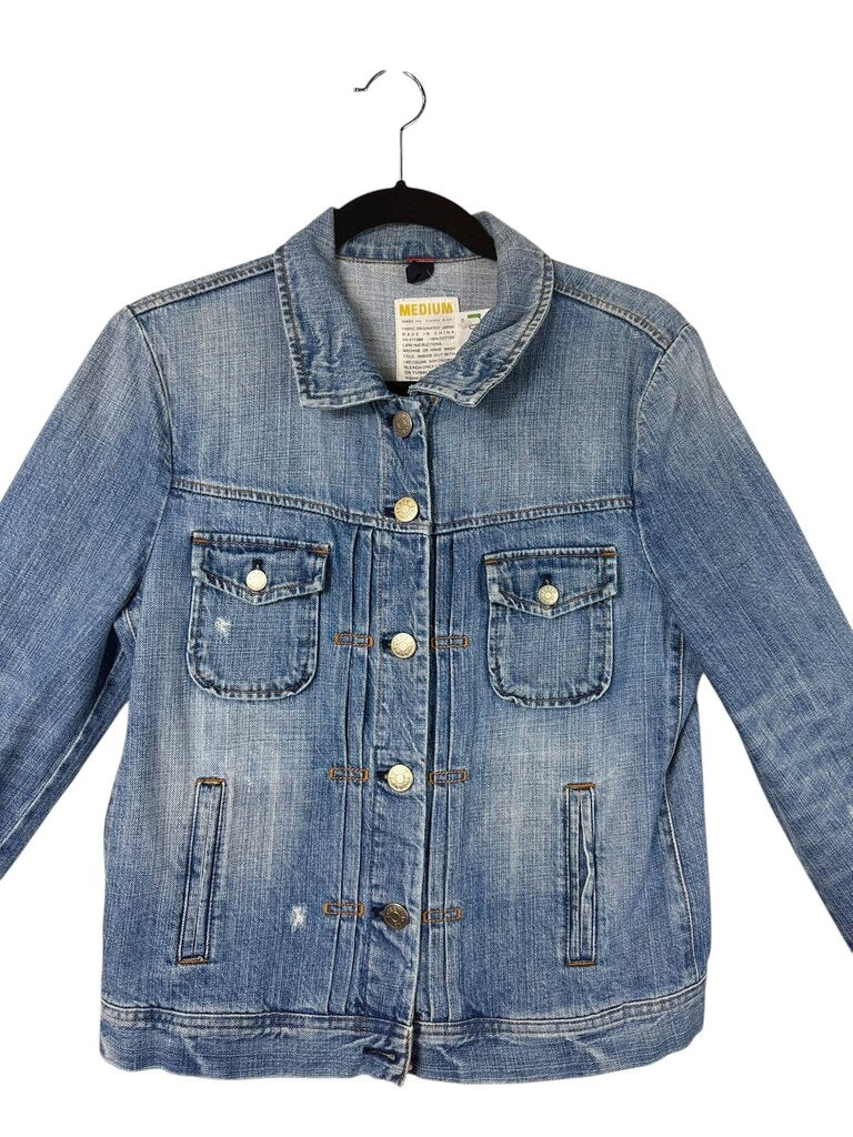 J. CREW LIGHT DISTRESSED DENIM