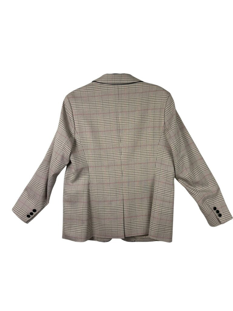 ANNE KLEIN PLAID BLAZER