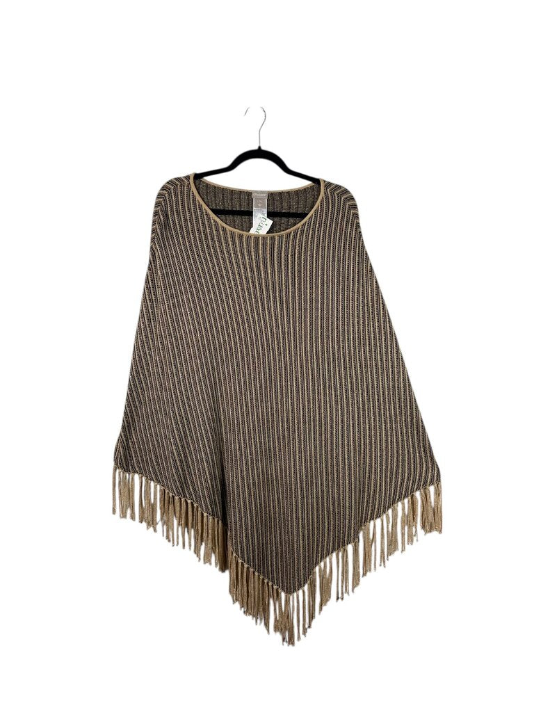 CHICO'S SHIMMER KNIT PONCHO