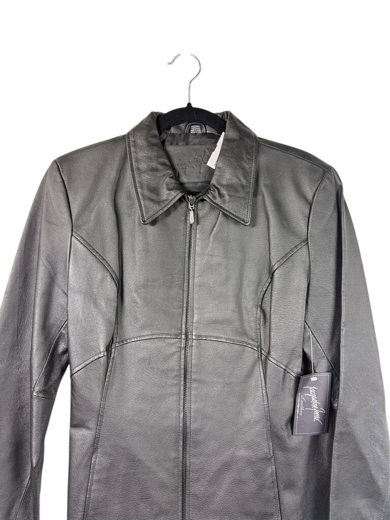 JACQUELINE FERRAR LEATHER JACKET