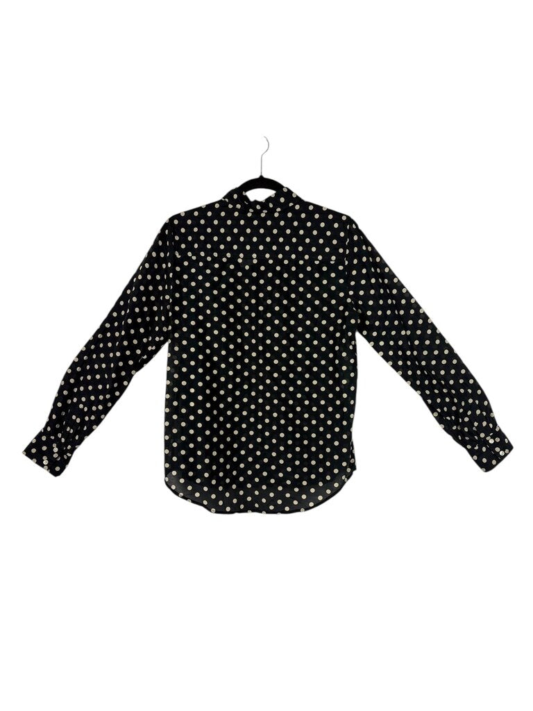 J. CREW POLKA DOT BUTTON UP