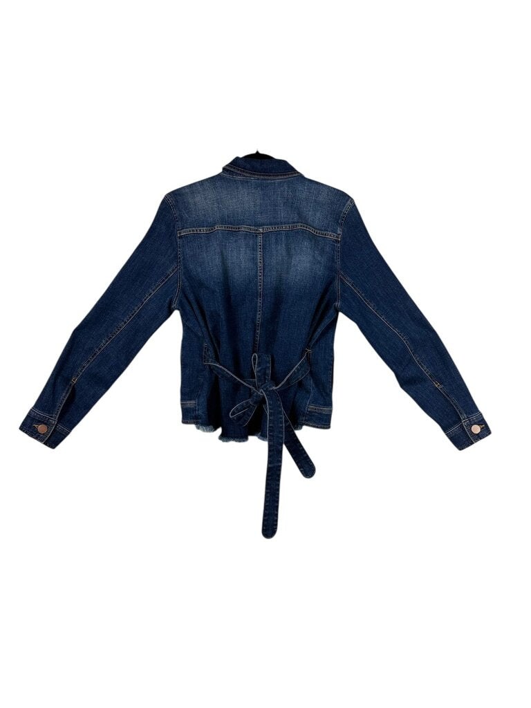 CABI TIE BELT DENIM JACKET