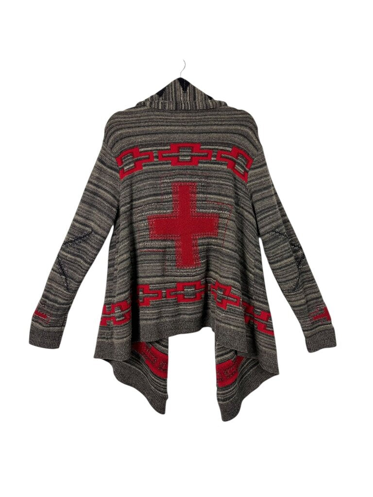 RALPH LAUREN TRIBAL PRINT CARDIGAN