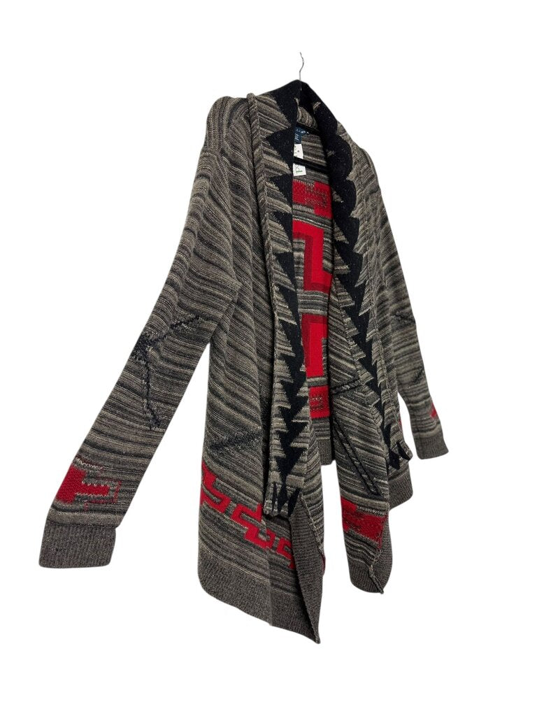 RALPH LAUREN TRIBAL PRINT CARDIGAN