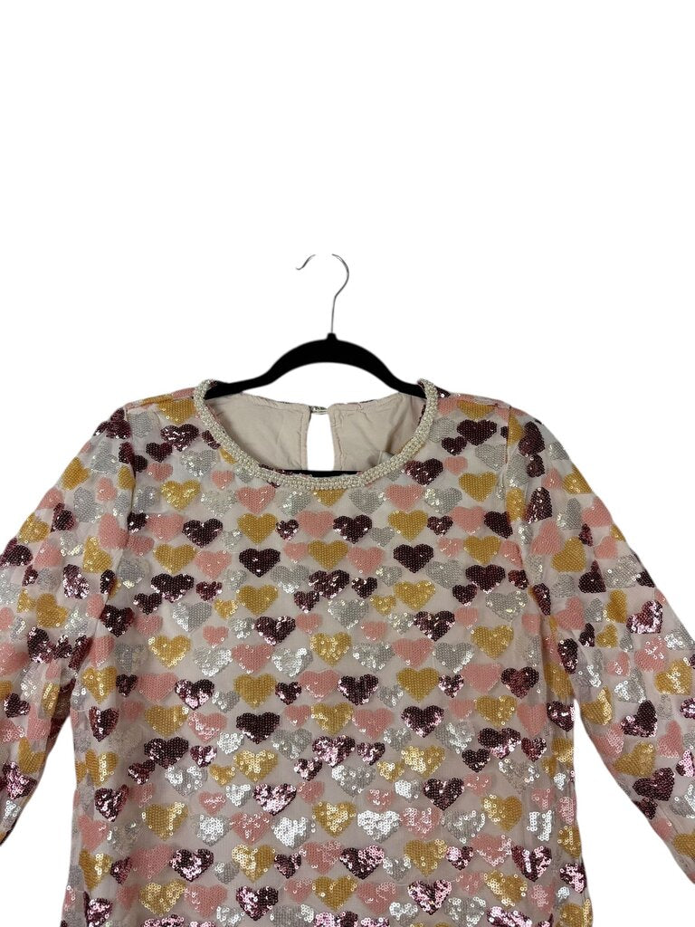 DREAM SISTER JANE SEQUIN HEART SHIFT