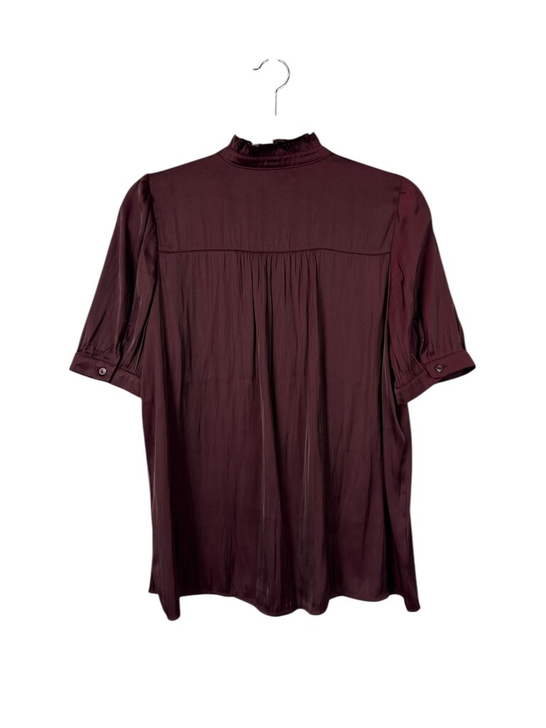 ANN TAYLOR RUFFLE BLOUSE