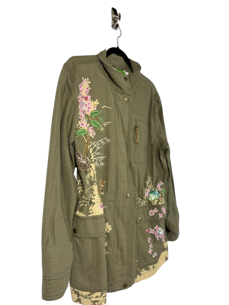 ANTHROPOLOGIE MILITARY EMBELLISHED JACKET