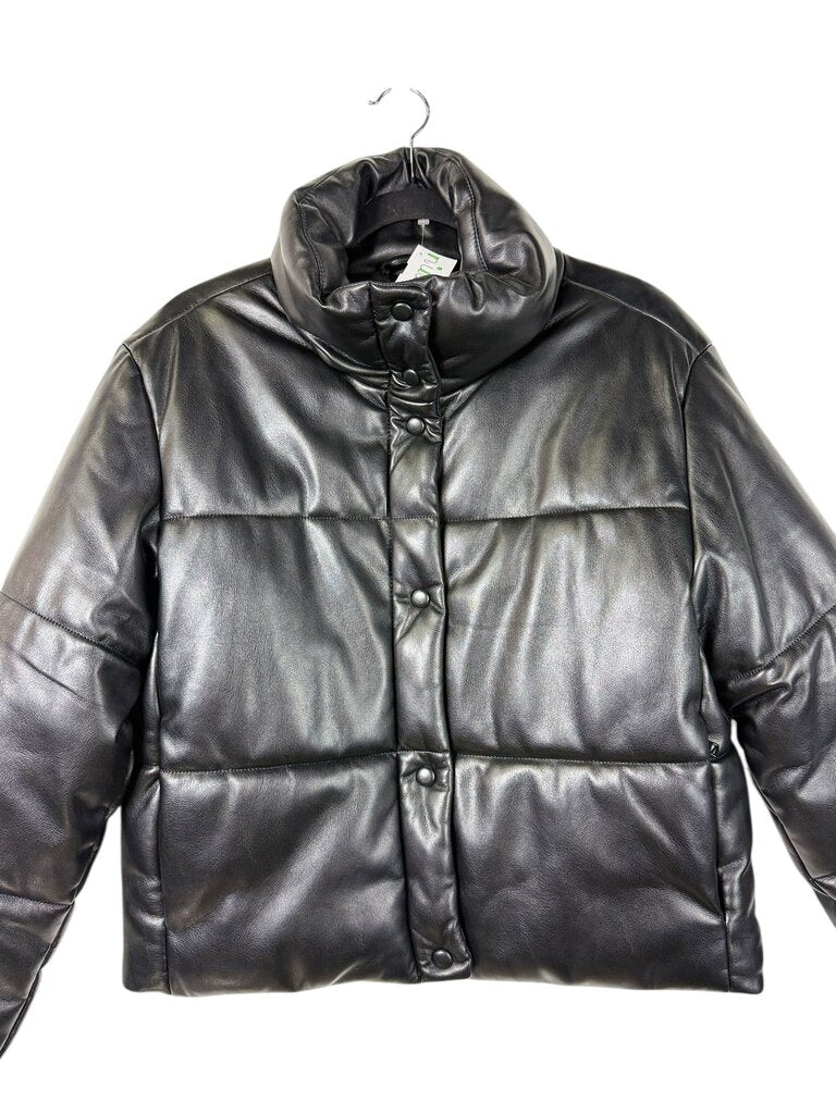 GAP PUFFER PLEATHER JACKET