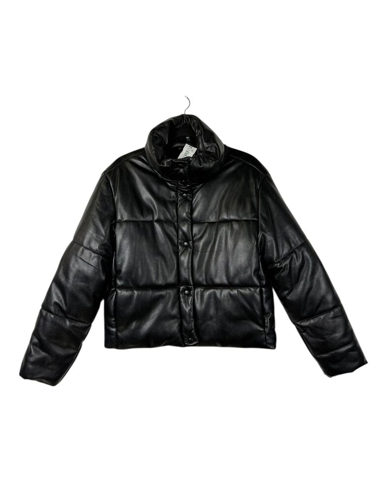GAP PUFFER PLEATHER JACKET