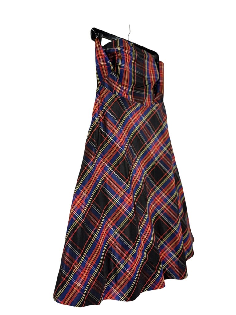 J. CREW SILK PLAID DRESS