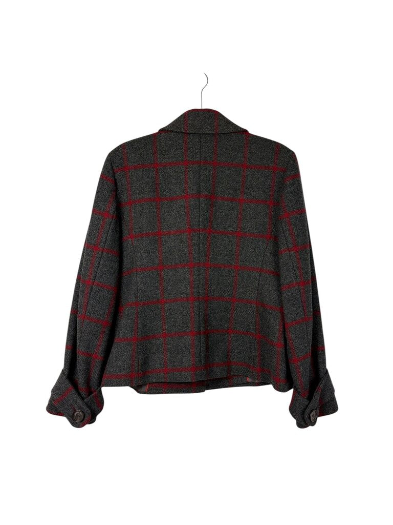 TOMMY HILFIGER WOOL PLAID JACKET