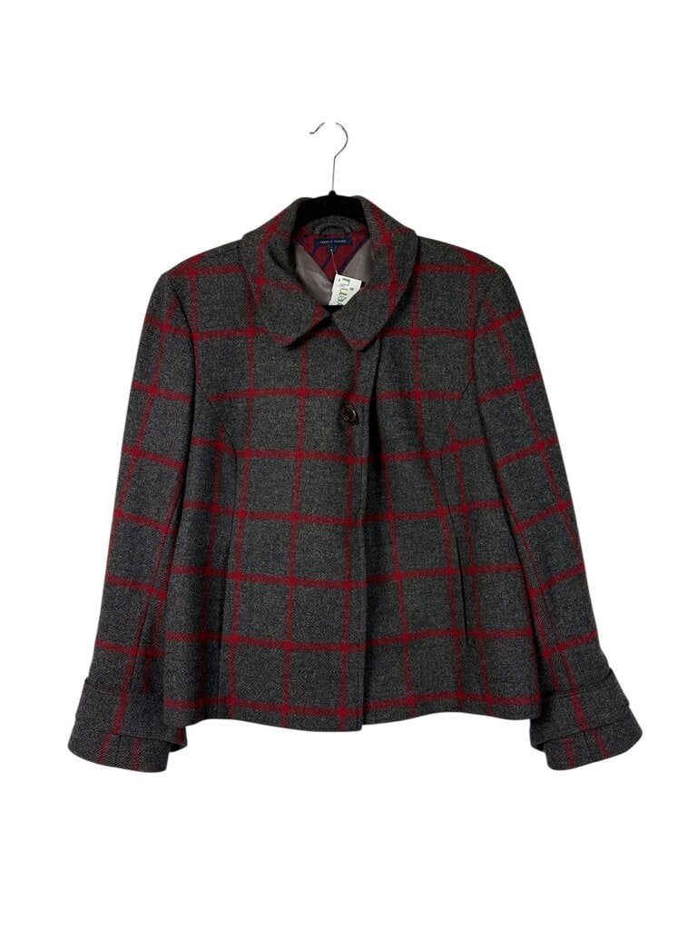 TOMMY HILFIGER WOOL PLAID JACKET