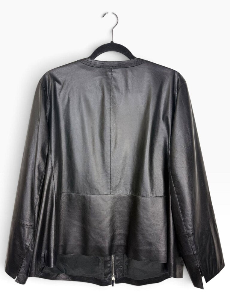 LAFAYETTE 148 FULL ZIP LEATHER JACKET