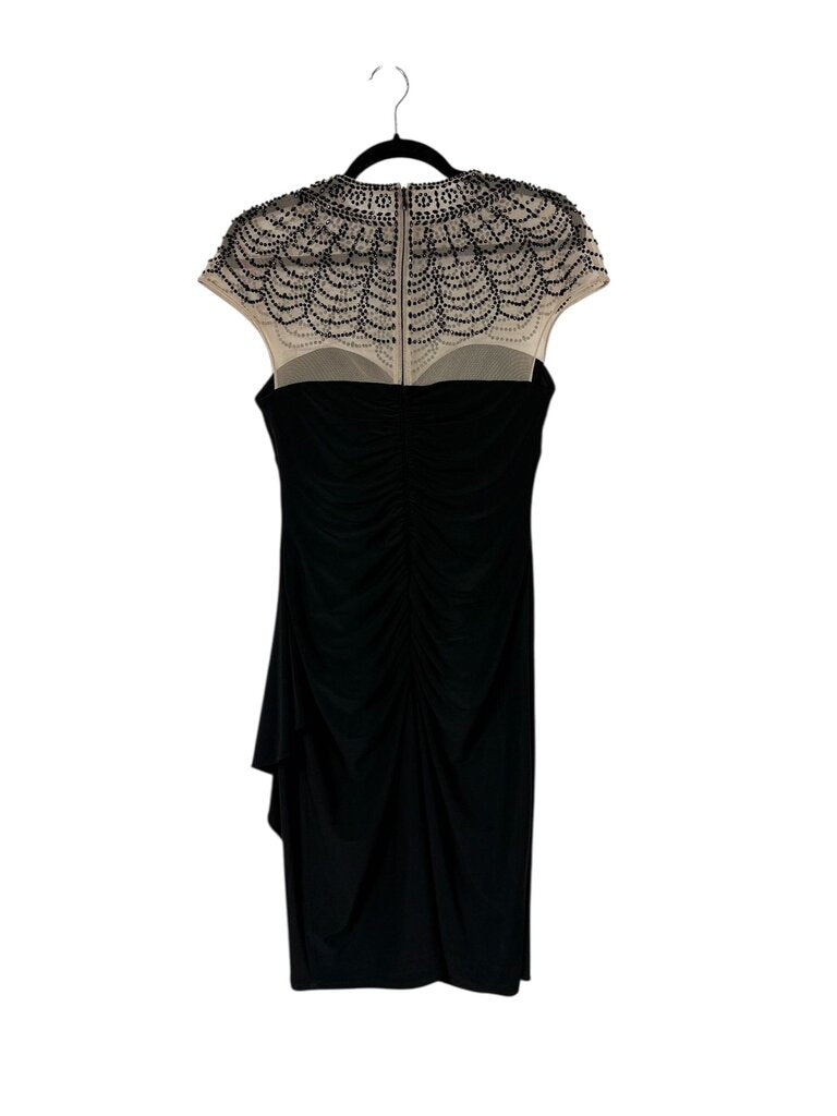 XSCAPE ILLUSION NECK GOWN