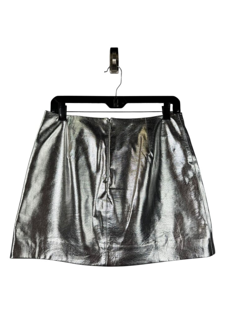J. CREW METALLIC MINI SKIRT