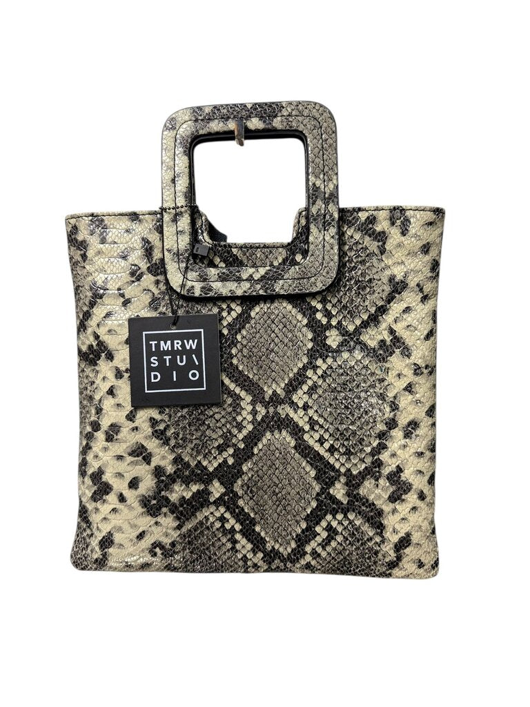 TMEW STUDIO SNAKESKIN EMBOSSED LEATHER CROSSBODY