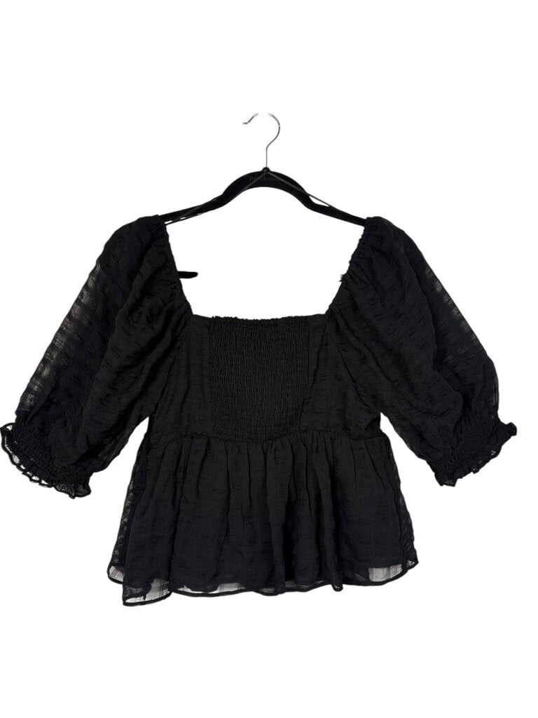 ENGLISH FACTORY SMOCKED BLOUSE
