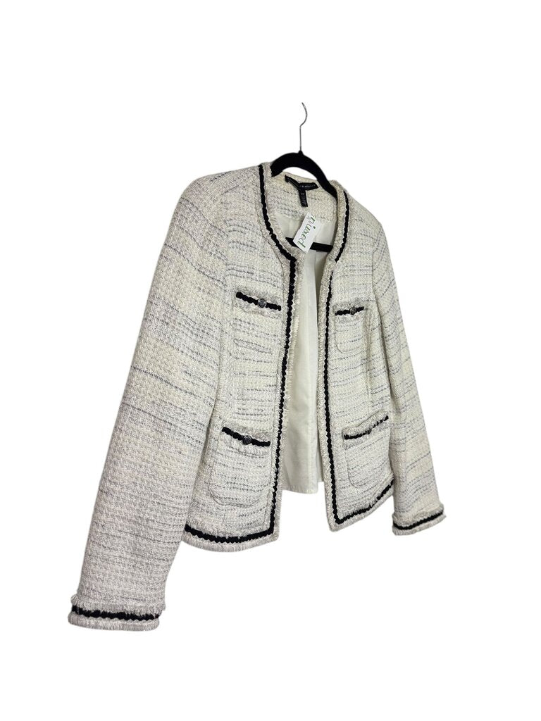 WHITE HOUSE BLACK MARKET SHIMMER TWEED JACKET