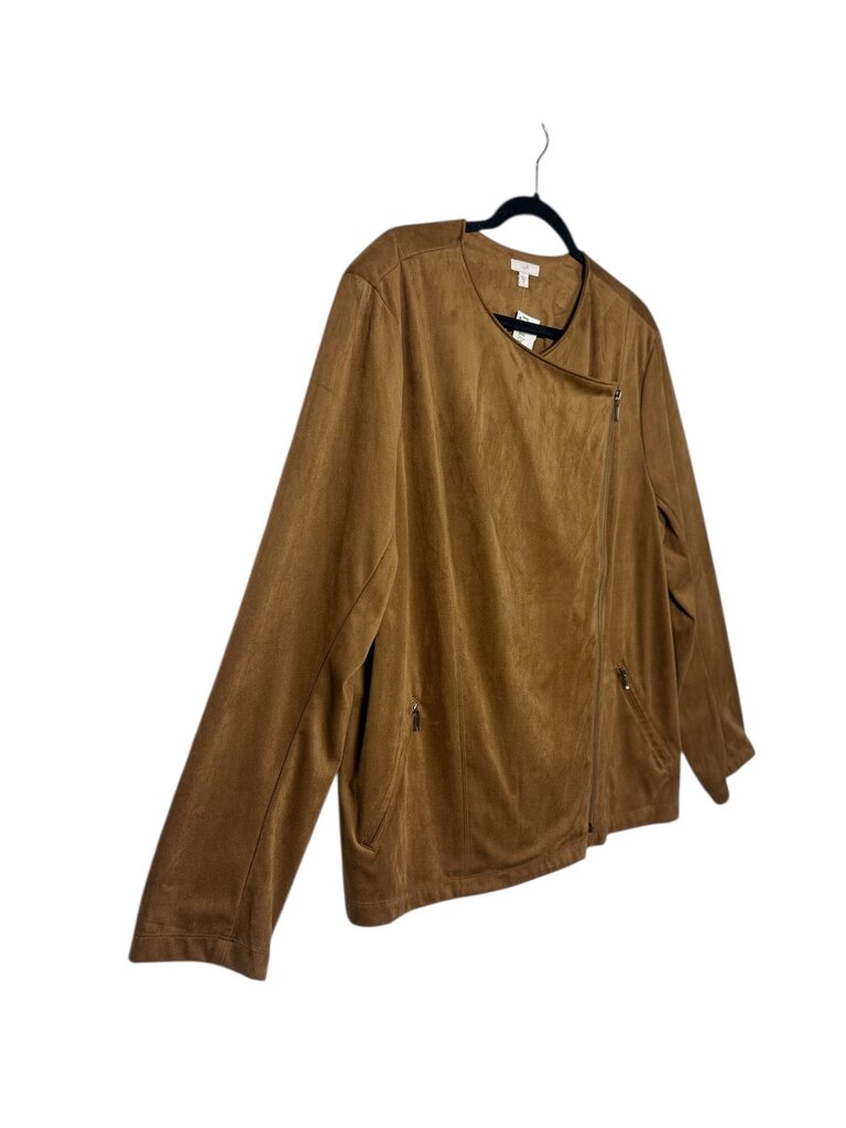 J. JILL ULTRASUEDE MOTO JACKET