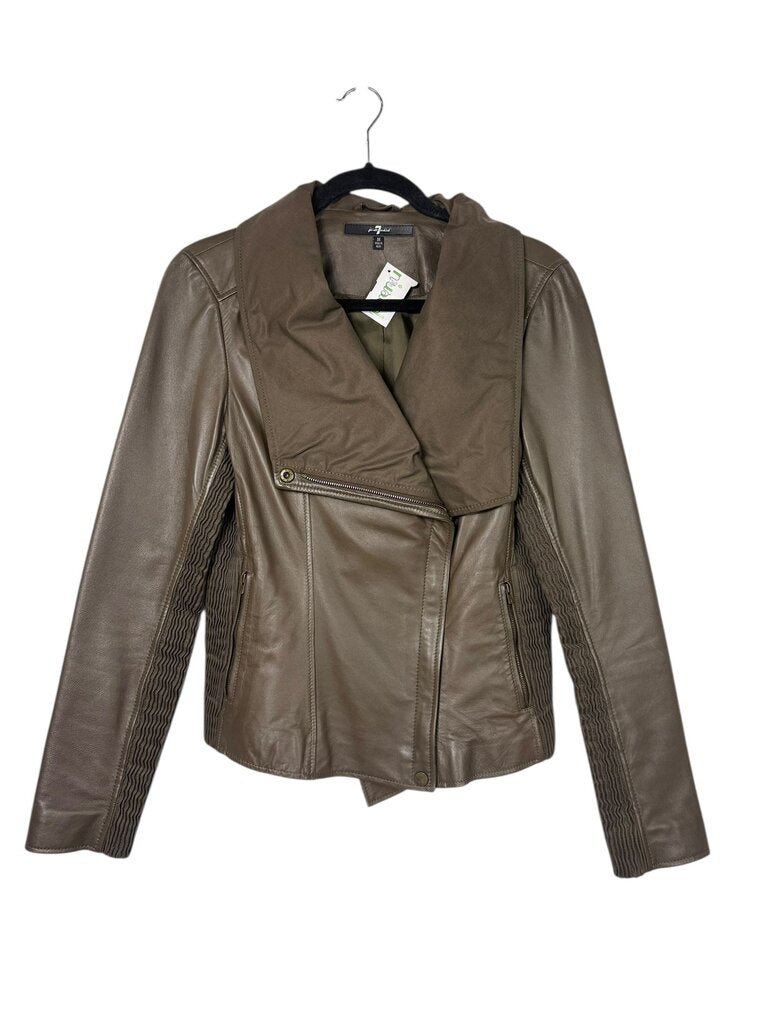 7 FOR ALL MANKIND LEATHER JACKET