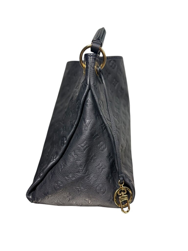 LOUIS VUITTON LEATHER ARTSY MM HOBO BAG