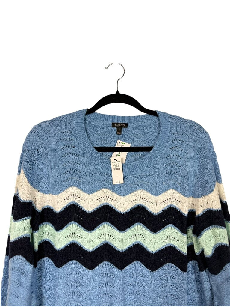 TALBOTS WAVY KNIT SWEATER
