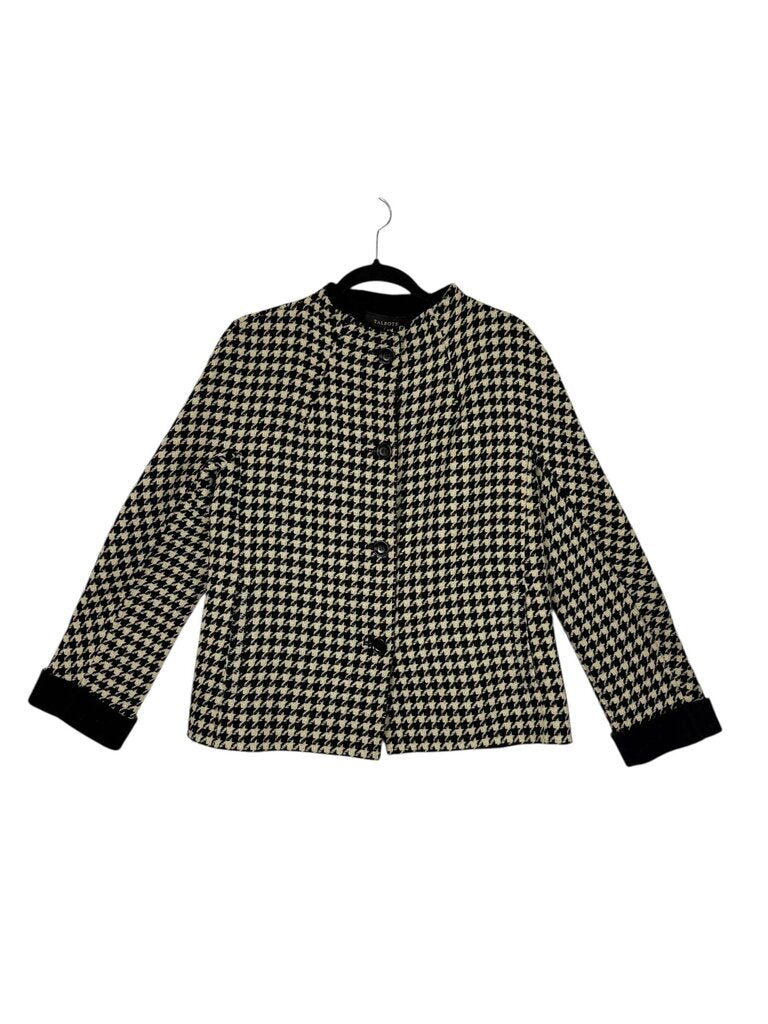 TALBOTS HERRINGBONE WOOL BLEND JACKET