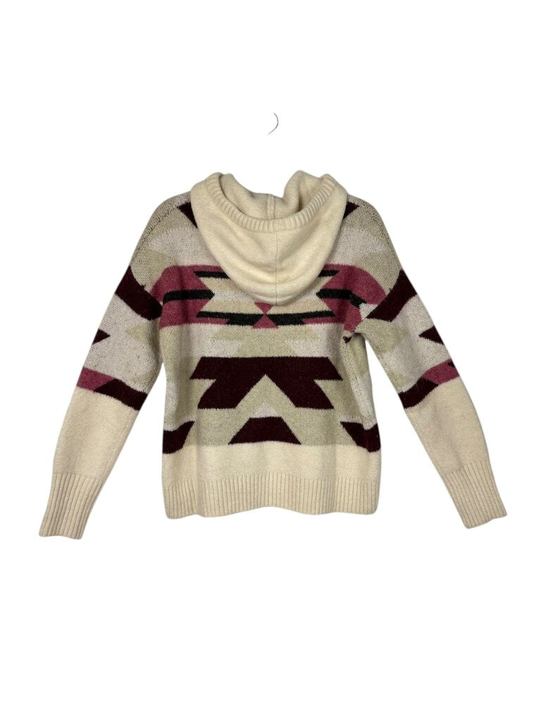 LOU & GREY SOUTHWEST PATTERN KNIT HOODIE