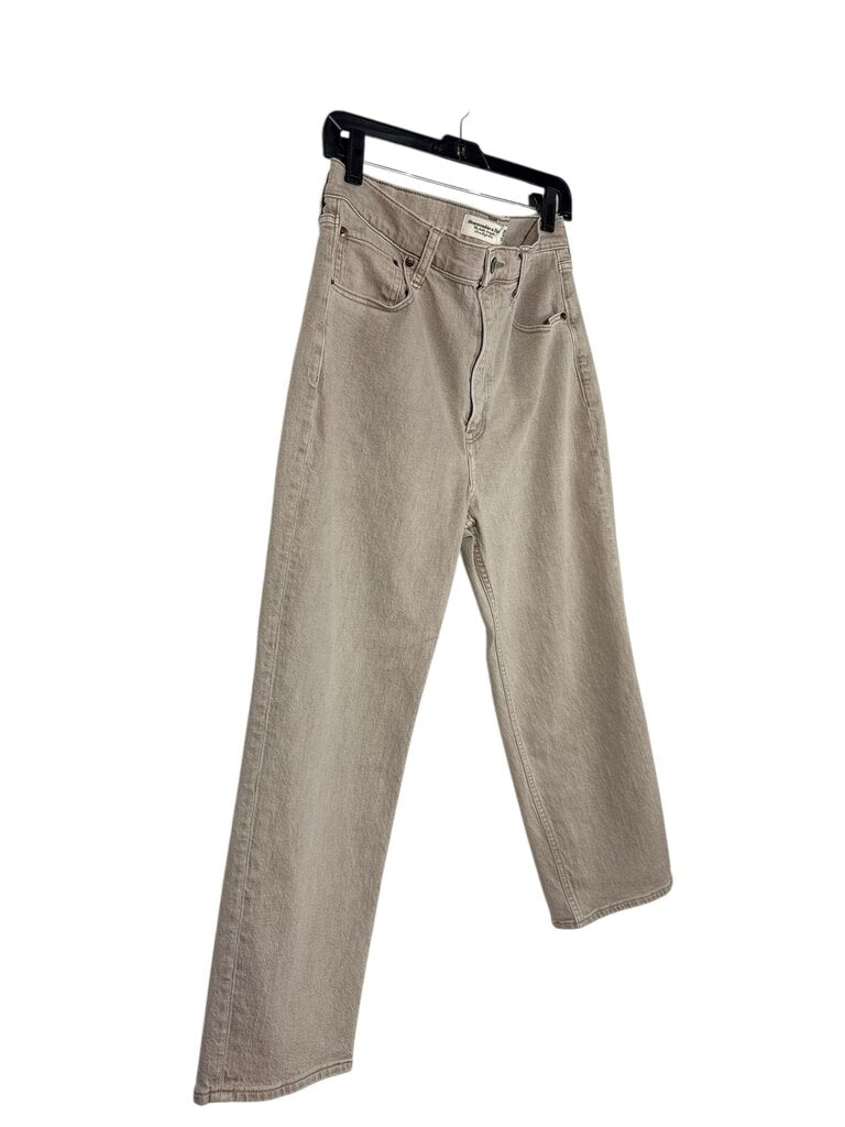 ABERCROMBIE & FITCH ANKLE STRAIGHT ULTRA HIGH RISE JEAN