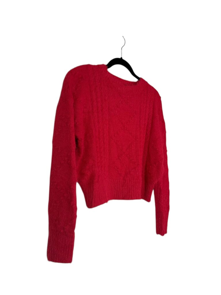ALYA CROPPED FUZZY SWEATER