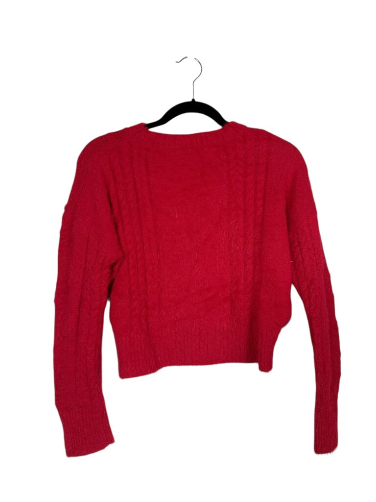 ALYA CROPPED FUZZY SWEATER