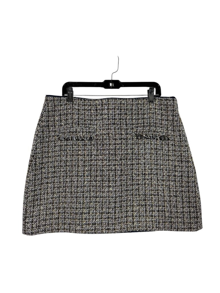 LOFT TWEED METALLIC MINI SKIRT