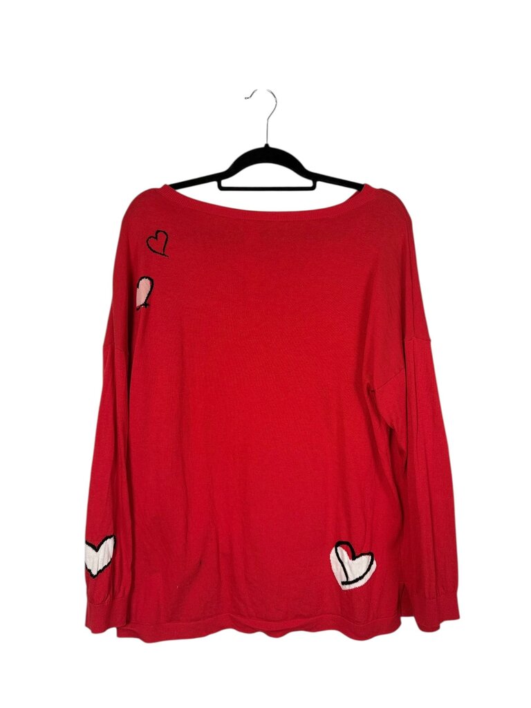 LOFT HEART KNIT SWEATER