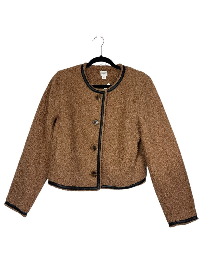 J. CREW PIPED SHERPA JACKET