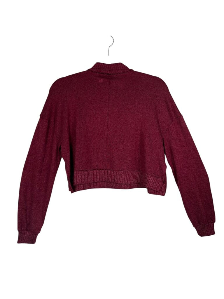 SO MOCK NECK CROPPED SWEATER