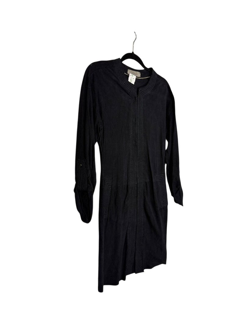 UTERQUE SUEDE BUTTON DRESS