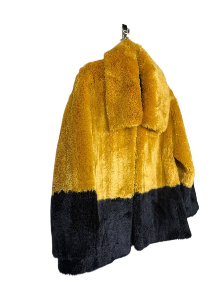 FRENCH CONNECTION 2 TONE FAUX FUR JACKET