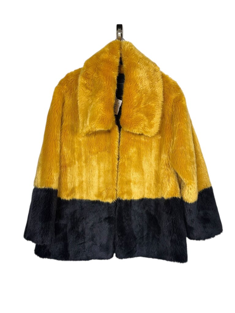 FRENCH CONNECTION 2 TONE FAUX FUR JACKET