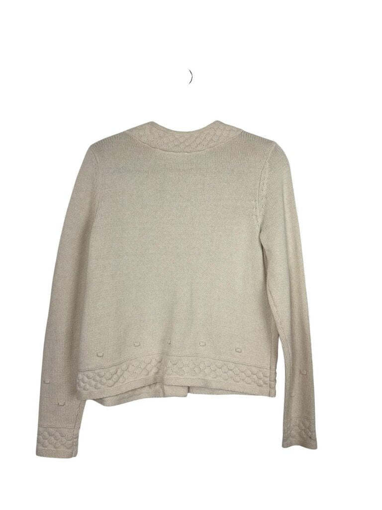 CABI COTTON BLEND DOT CARDIGAN