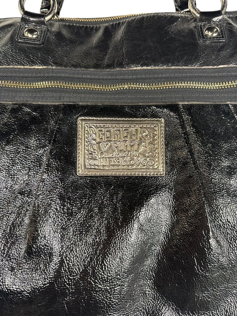 COACH POPPY EMBOSSED SHOULDER BAG
