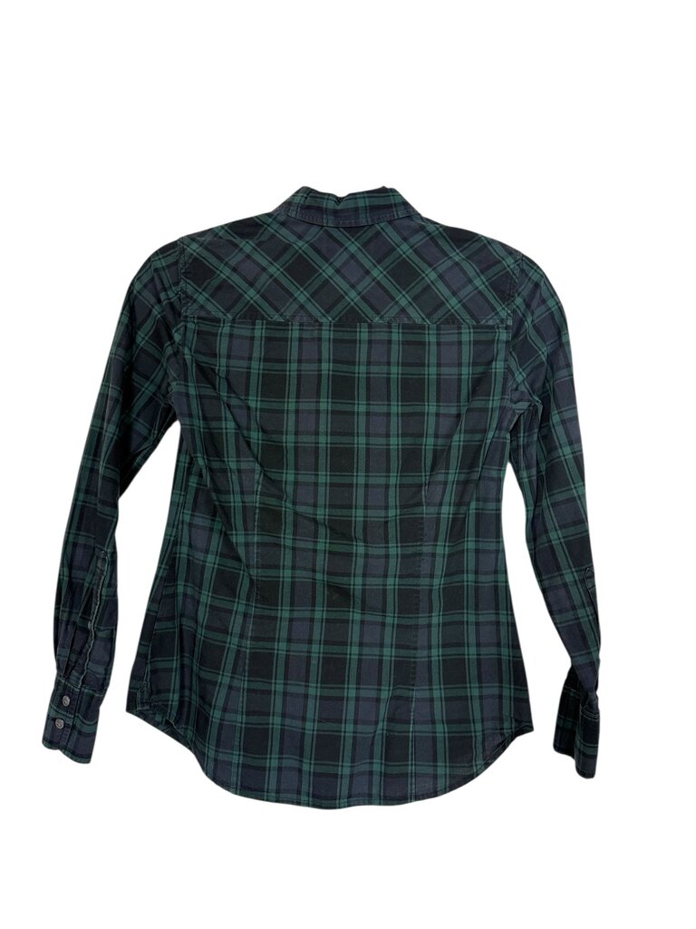 J. CREW PLAID FITTED BUTTON UP