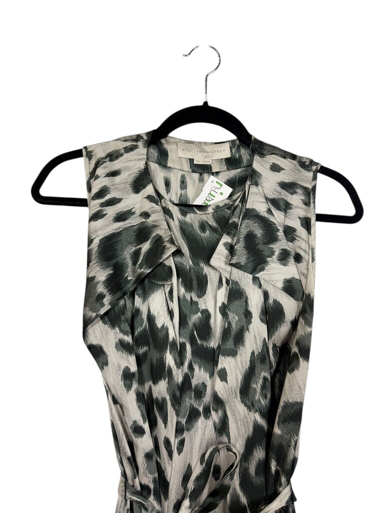 STELLA MCCARTNEY SILK TIE BELT DRESS