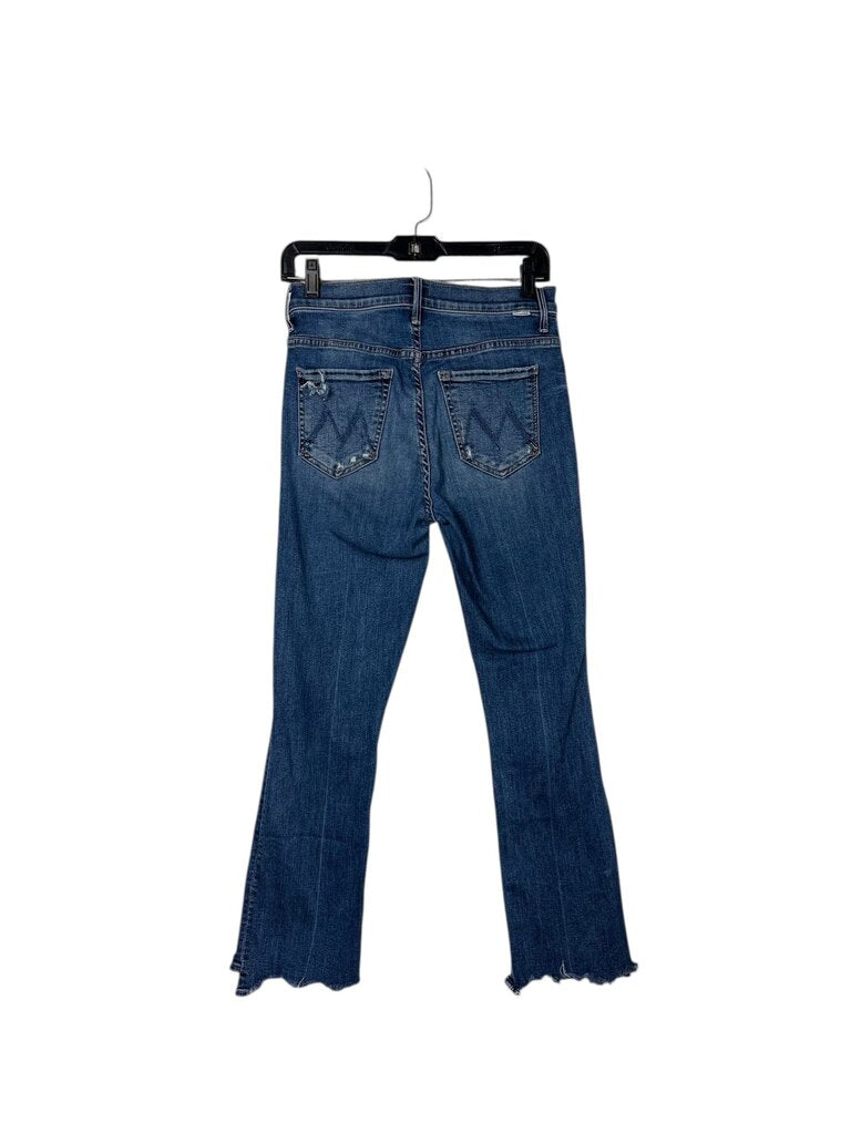 MOTHER DISTRESSED SLIM FLARE JEANS