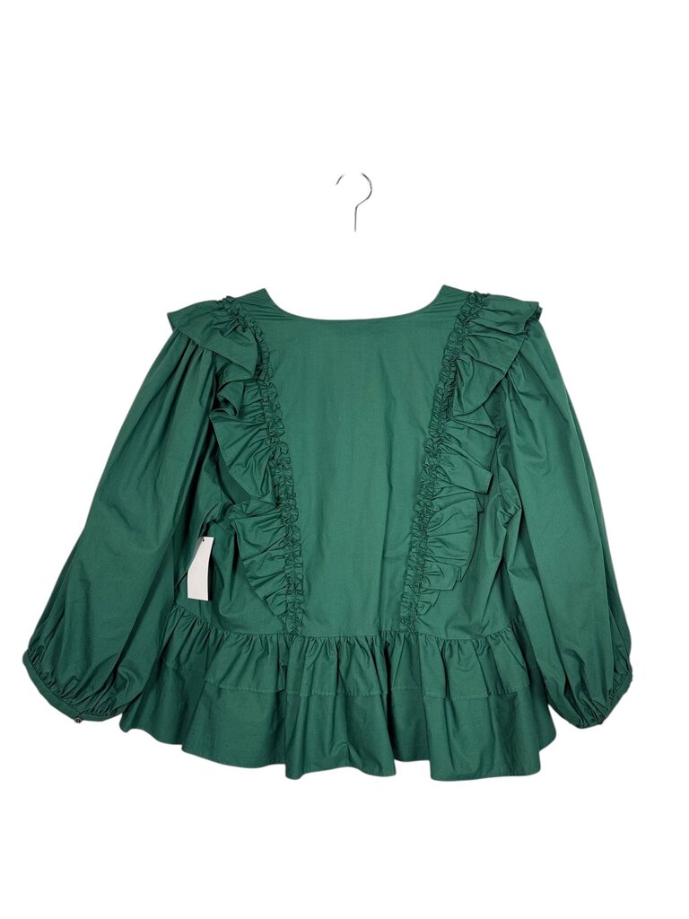 JOIE RUFFLE PEPLUM BLOUSE