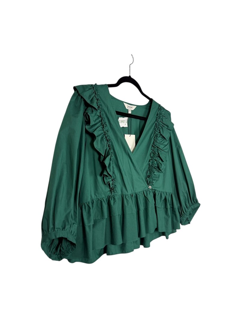 JOIE RUFFLE PEPLUM BLOUSE