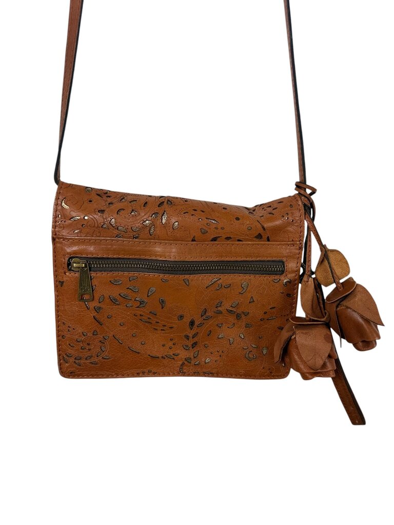 PATRICIA NASH LASER CUT LEATHER CROSSBODY