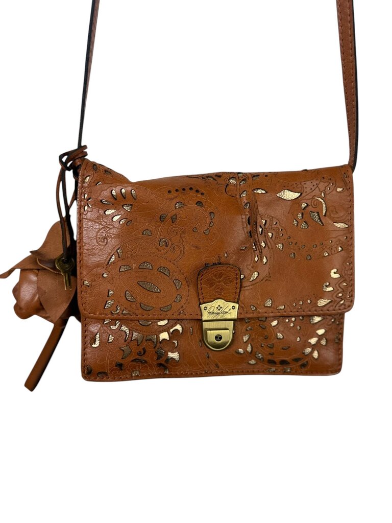 PATRICIA NASH LASER CUT LEATHER CROSSBODY