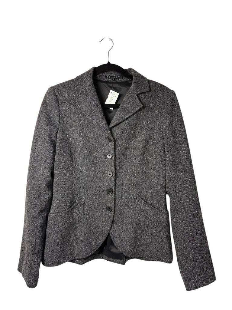 THEORY FITTED WOOL BLEND BLAZER