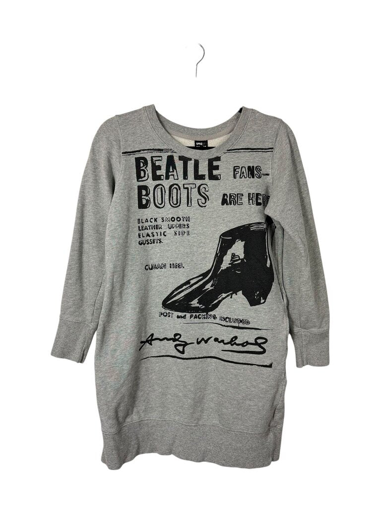 SPRZ NY ANDY WARHOL PRINT SWEATER DRESS