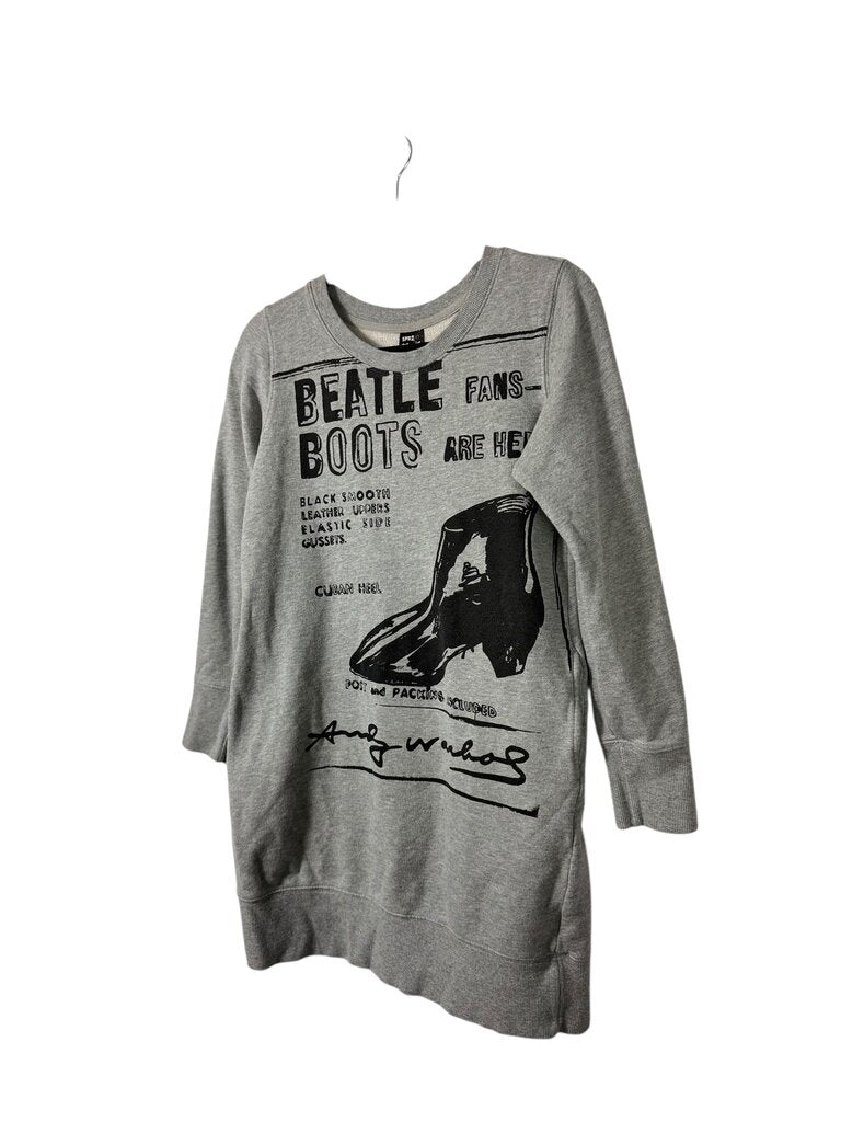 SPRZ NY ANDY WARHOL PRINT SWEATER DRESS